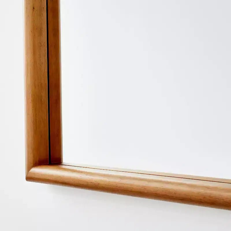 24" x 34" Wood Arch Decorative Wall Mirror Natural - ™ designed with: Stained Finish, No Assembly Required
