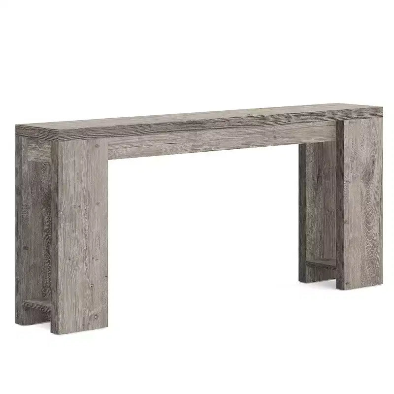 70.9-Inch Wood Console Table, Farmhouse Entryway Sofa Table