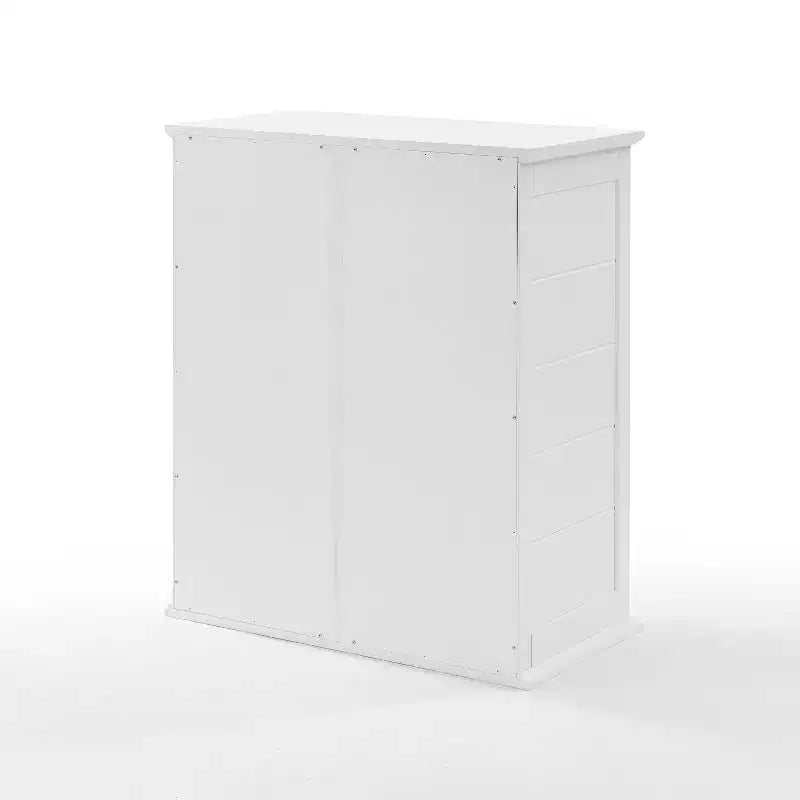 Bartlett Stackable Storage Pantry White - : Coastal Style, 3 Adjustable Shelves, MDF Wood Veneer, Anti-Tip Hardware