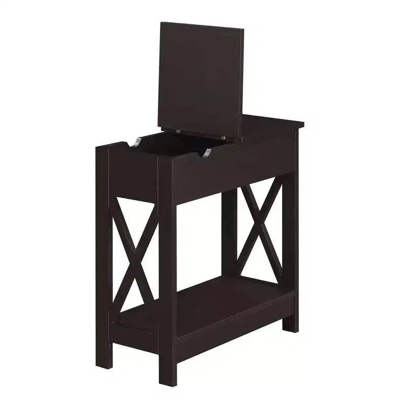 Oxford Flip Top End Table with Charging Station
