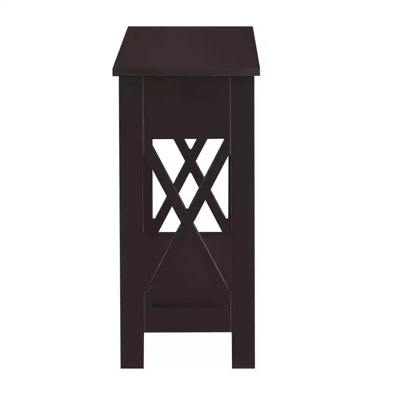 Oxford Flip Top End Table with Charging Station