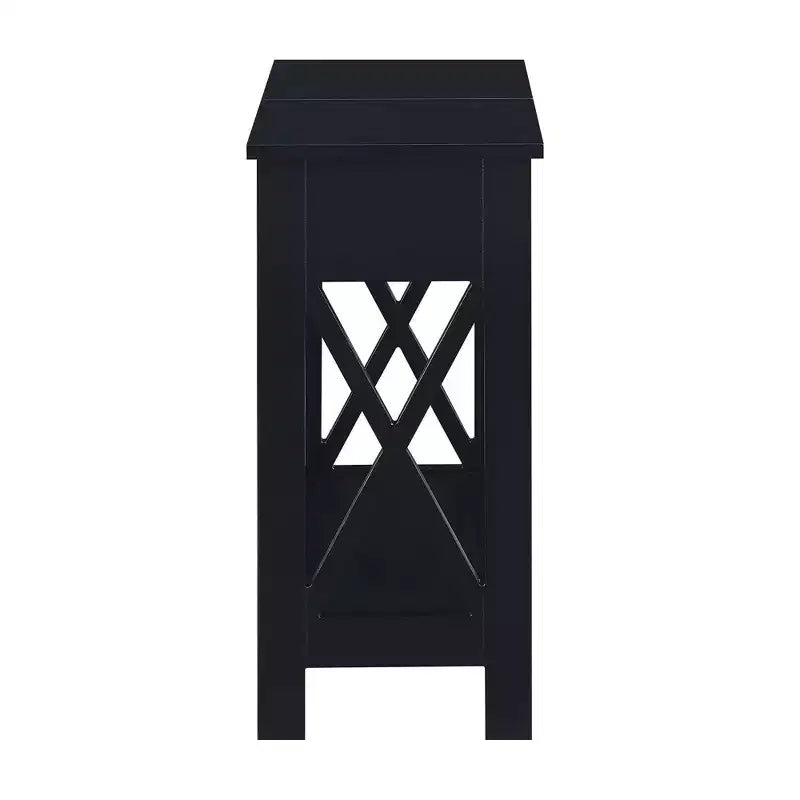 Oxford Flip Top End Table with Charging Station