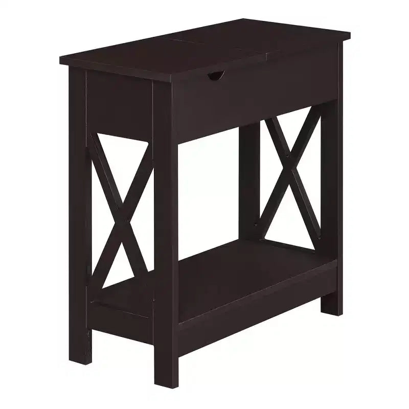 Oxford Flip Top End Table with Charging Station