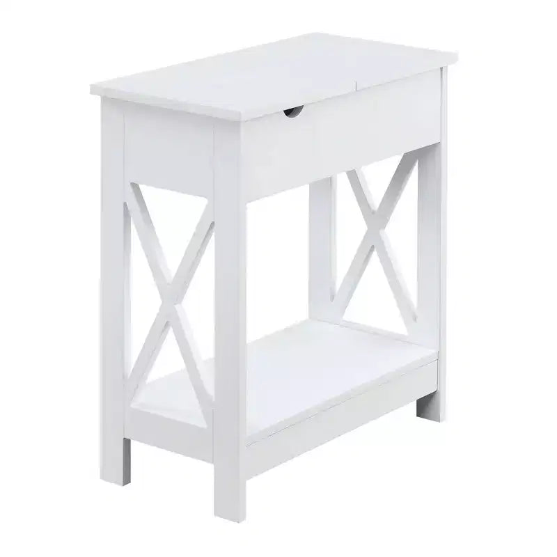 Oxford Flip Top End Table with Charging Station