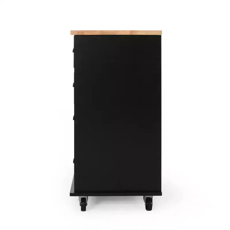 Provence Contemporary Kitchen Cart with Wheels