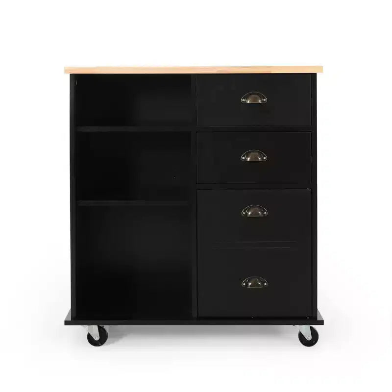 Provence Contemporary Kitchen Cart with Wheels