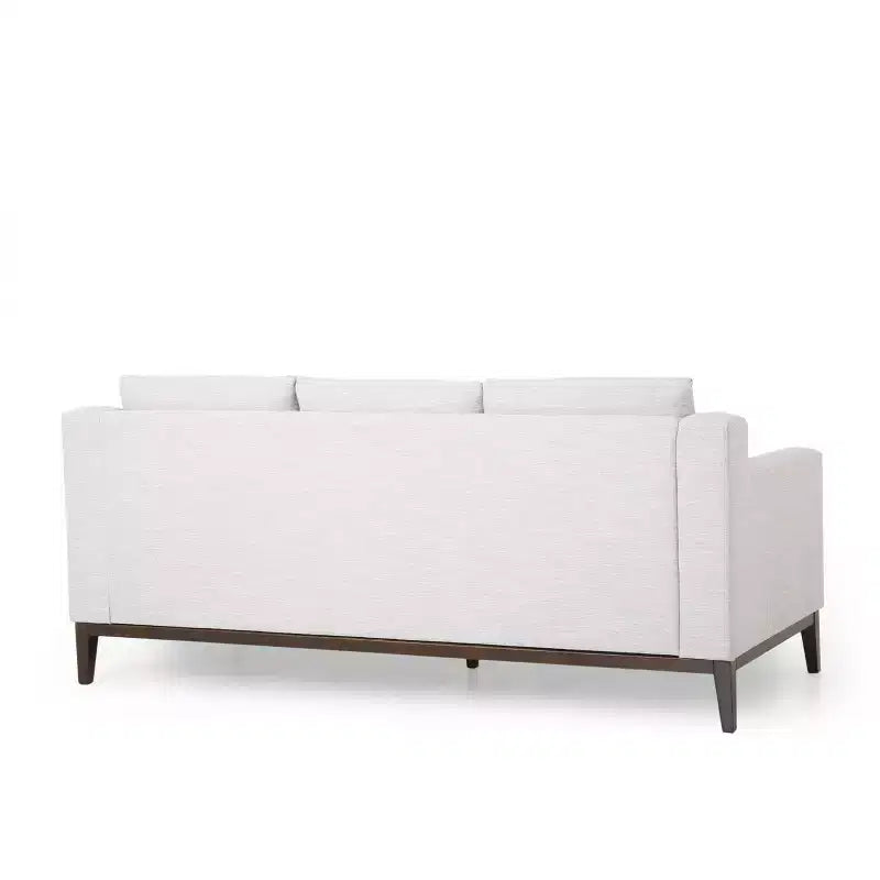 Elliston Contemporary Fabric 3 Seater Sofa with Accent Pillows