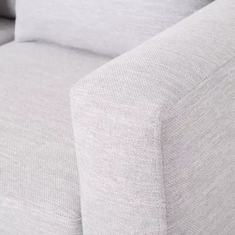Elliston Contemporary Fabric 3 Seater Sofa with Accent Pillows