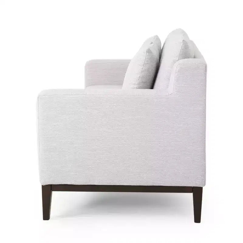 Elliston Contemporary Fabric 3 Seater Sofa with Accent Pillows