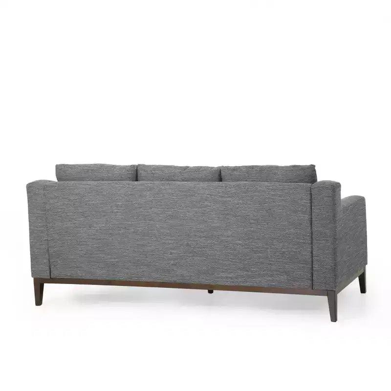 Elliston Contemporary Fabric 3 Seater Sofa with Accent Pillows