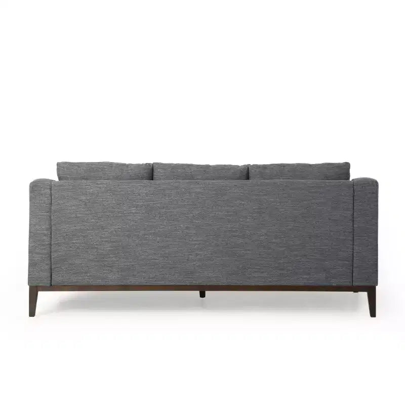 Elliston Contemporary Fabric 3 Seater Sofa with Accent Pillows