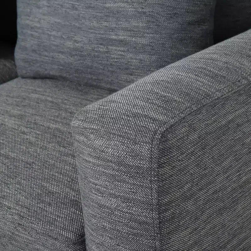 Elliston Contemporary Fabric 3 Seater Sofa with Accent Pillows