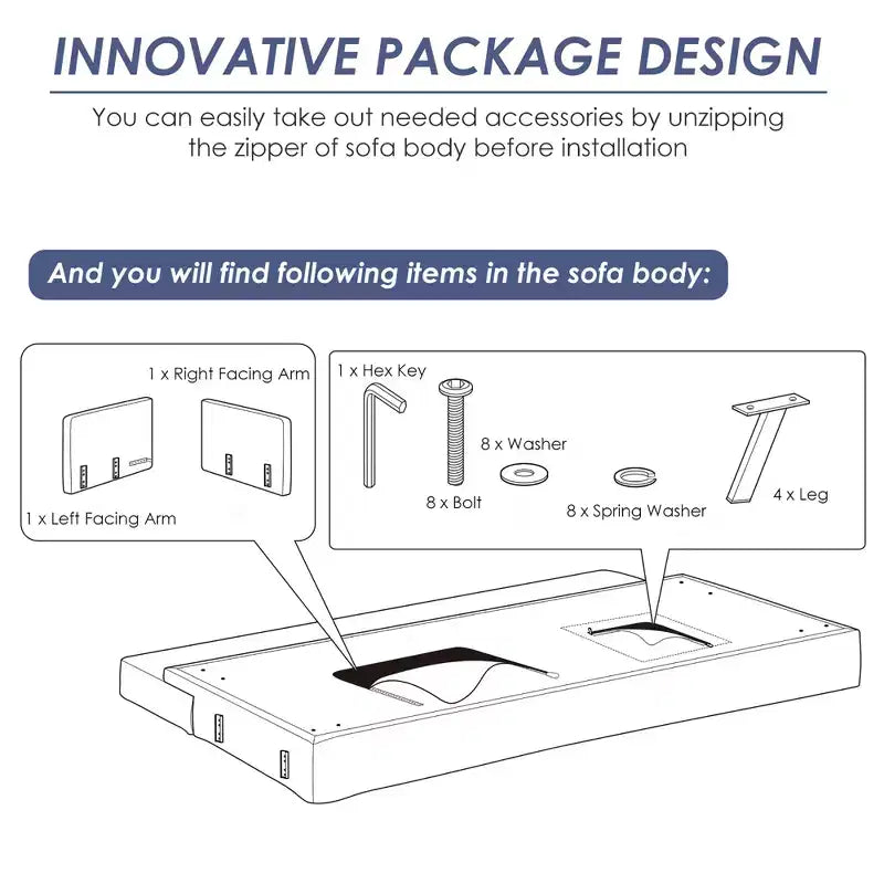 Convertible Futon Sofa Bed Folding Recliner w/USB Ports&Power Strip Grey\Blue